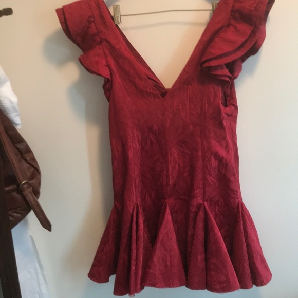Free People Lily  Red Party Dress Sz 10 New - Picture 6 of 8